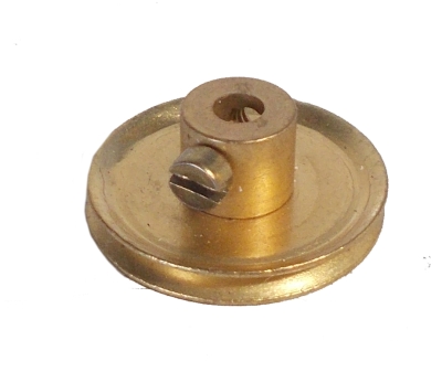 Pulley 25mm dia, brass (original Meccano)