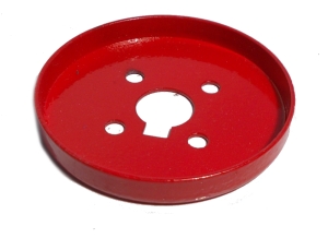 Wheel Flange 56mm dia, red