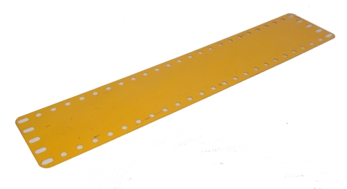 Flexible Strip Plate 25x5 holes, UK yellow