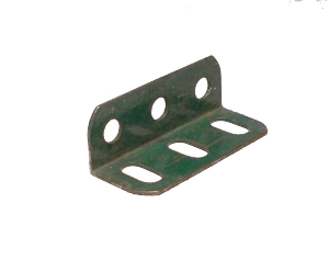 Angle Girder 3 holes, 1930's dark green