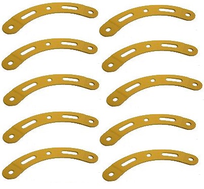 100 x Curved Strip 6 holes, stepped  ** SAVE 50% **