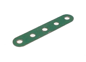 Strip 5 holes, 1930's dark green