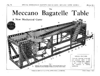 BAGATELLE TABLE