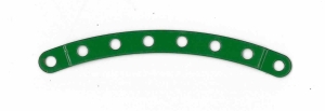 Narrow Curved Strip (stepped) 8 holes (green)