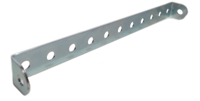 Double Angle Strip, 11x1 hole, zinc