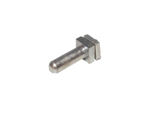 Threaded Pin 15mm, with square nut, tarnished (used)