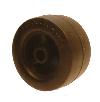 Rubber Wheel 3-spoke 25mm dia x 14mm