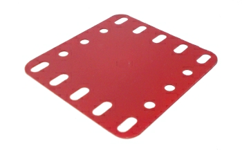 Flexible Plate 5x5 holes, light red