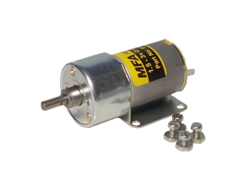 1.5-3v Motor with 30:1 Reduction Gearbox