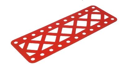 Double Braced Girder 11 holes - 1960's light red