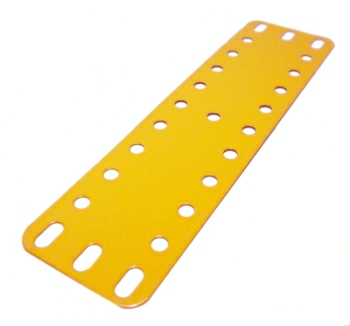 Flexible Plate 11x3 holes, UK Yellow