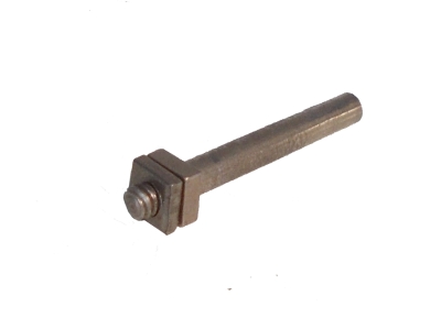 Threaded Pin 28mm with fixed nut, nickel