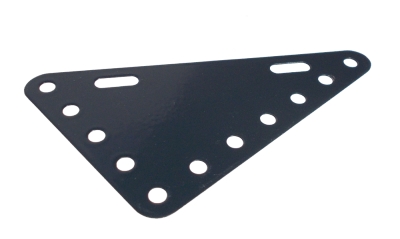 Triangular Flexible Plate 7x5 holes - dark grey 