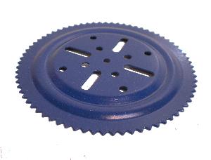 Ball Bearing Sprocket Toothed Tray - blue