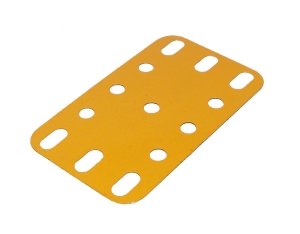 Flexible Plate 5x3 holes, UK Yellow