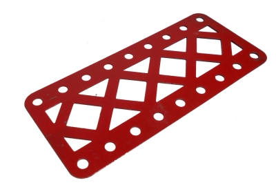 Double Braced Girder 9 holes - 1960's light red